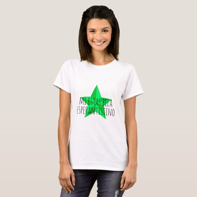 Bela Esperantistino T-Shirt (Front Full)