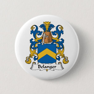 Belanger Family Crest 2 Inch Round Button
