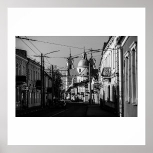 Belarus Беларусь Grodno Гродно Architecture Poster