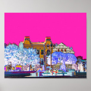 Belarus Беларусь Grodno Гродно Architecture Poster