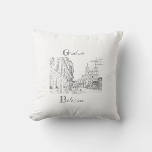 Belarus Беларусь Grodno Гродно Cushion Pillow