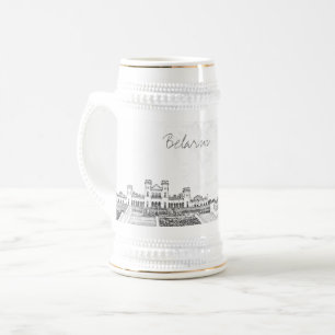 Belarus Беларусь Kosava Castle Architecture Beer Stein