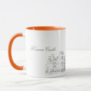Belarus Беларусь Kosava Castle Sketch Mug Cup