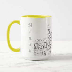 Belarus Беларусь Minsk Минск Architecture Mug Cup