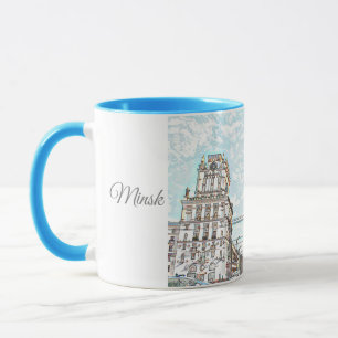 Belarus Беларусь Minsk Минск Architecture Mug Cup