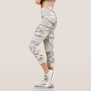 Belarus Беларусь Minsk Минск Architecture Sketch Capri Leggings