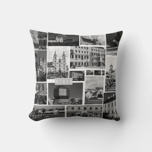 Belarus Беларусь Minsk Минск City Architecture Throw Pillow