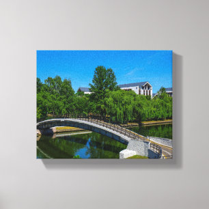 Belarus Беларусь Minsk Минск Park Architecture Canvas Print