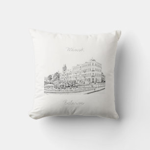 Belarus Беларусь Minsk Мінск Минск Cushion Pillow