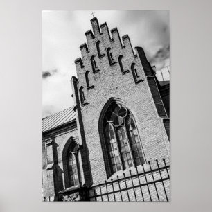 Belarus Беларусь Mizherychy Church Architecture Poster