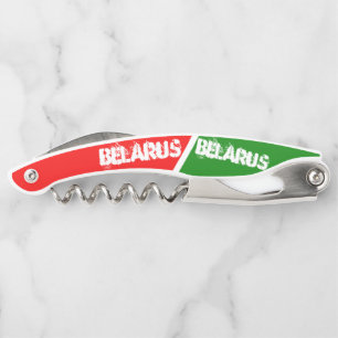 Belarus Беларусь National Flag Colours Corkscrew