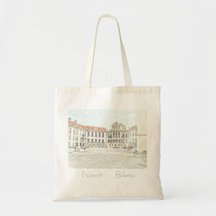Belarus Беларусь Niasviž Nesvizh Sketch Tote Bag