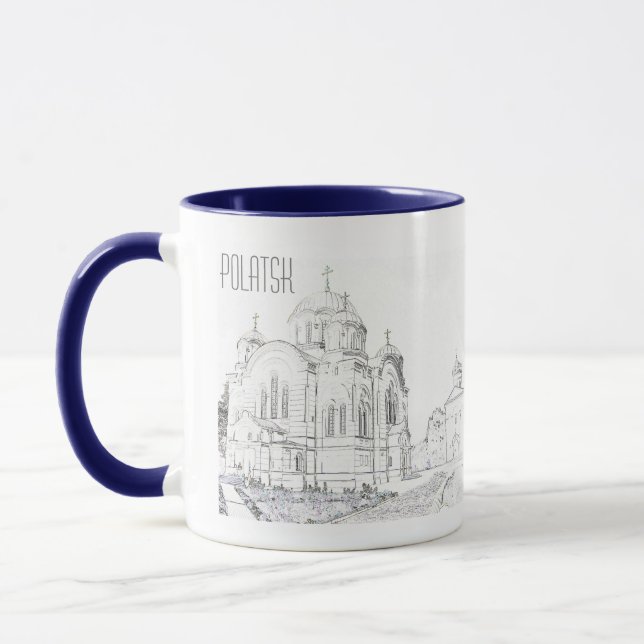 Belarus Беларусь Polatsk Polotsk Church Mug Cup (Left)