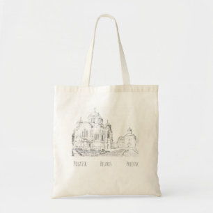 Belarus Беларусь Polatsk Polotsk Sketch Tote Bag