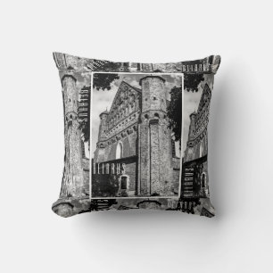 Belarus Беларусь Synkavichy Church Architecture Throw Pillow