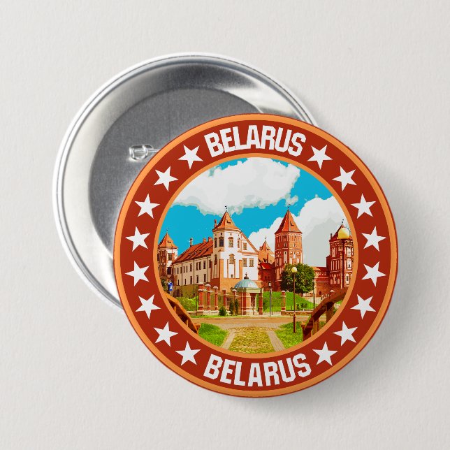 Belarus                                            3 inch round button (Front & Back)
