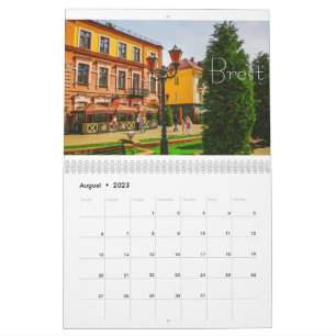 Belarus Architecture Landscape Minsk Brest Calendar