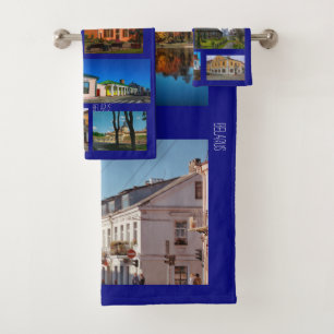 Belarus Architecture Minsk Grodno Brest Bath Towel Set