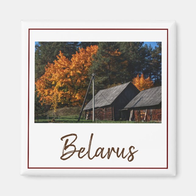 Belarus Architecture Rural Landscape Magnet (Front)
