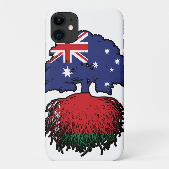 Belarus Belarusian Australian Australia Tree Roots Case-Mate iPhone Case (Back)