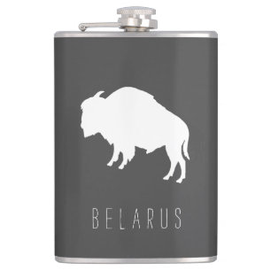 Belarus Belarusian Bison Зубр Беларусь Hip Flask