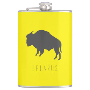 Belarus Belarusian Bison Зубр Беларусь Hip Flask
