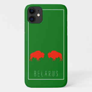 Belarus Belarusian Bison Зубр Беларусь Minimalism iPhone 11 Case