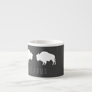 Belarus Belarusian Bison Зубр Беларусь Minimalism Espresso Cup