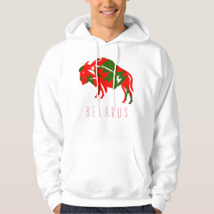 Belarus Belarusian Bison Зубр Беларусь Minimalism Hoodie