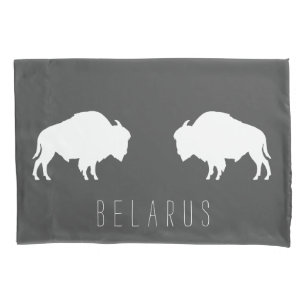 Belarus Belarusian Bison Зубр Беларусь Pillowcase