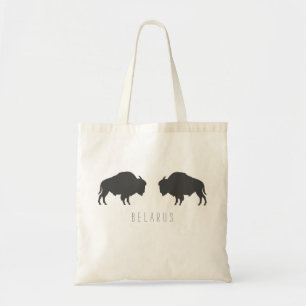 Belarus Belarusian Bison Зубр Беларусь Travel Tote Bag