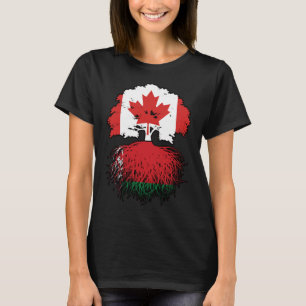 Belarus Belarusian Canadian Canada Tree Roots Flag T-Shirt