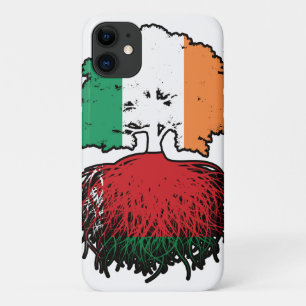 Belarus Belarusian Irish Ireland Tree Roots Flag iPhone 11 Case