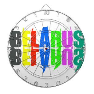 Belarus Colourful Happy Letters Dartboard