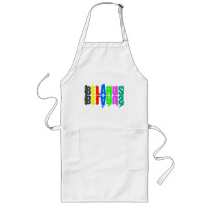 Belarus Colourful Happy Letters Long Apron