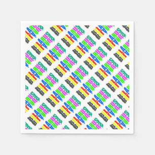 Belarus Colourful Happy Letters Napkin