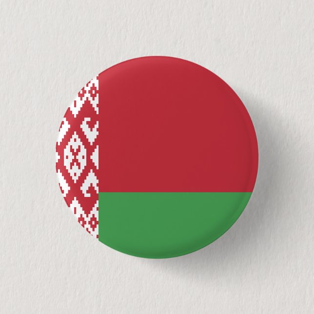 Belarus Flag 1 Inch Round Button (Front)