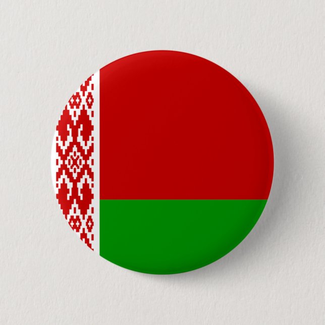 belarus flag 2 inch round button (Front)
