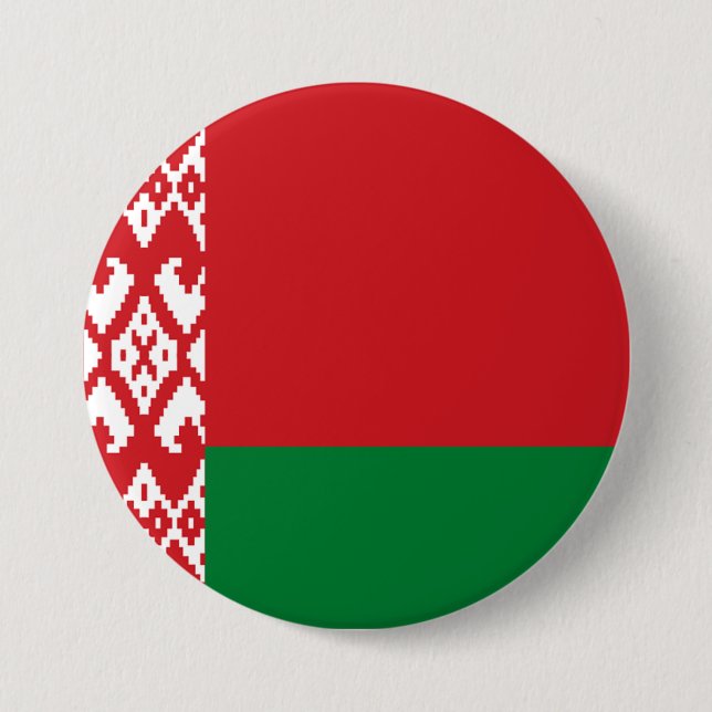 Belarus Flag 3 Inch Round Button (Front)