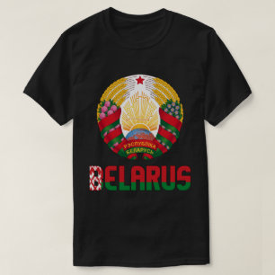 Belarus Flag and Coat Of Arms Patriotic T-Shirt