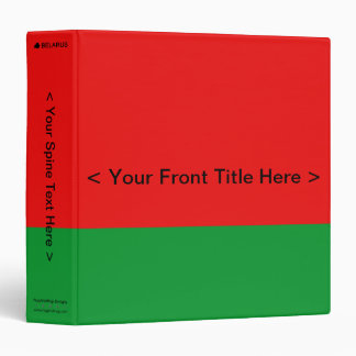 Belarus Flag Binder