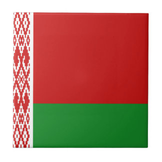 Belarus Flag Ceramic Tile