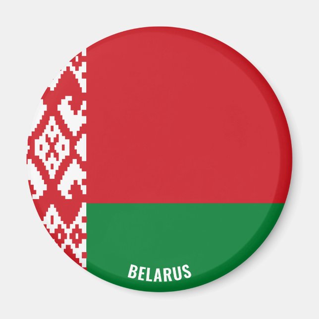 Belarus Flag Charming Patriotic Magnet (Front)