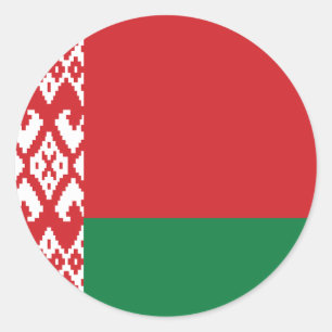 Belarus Flag Classic Round Sticker