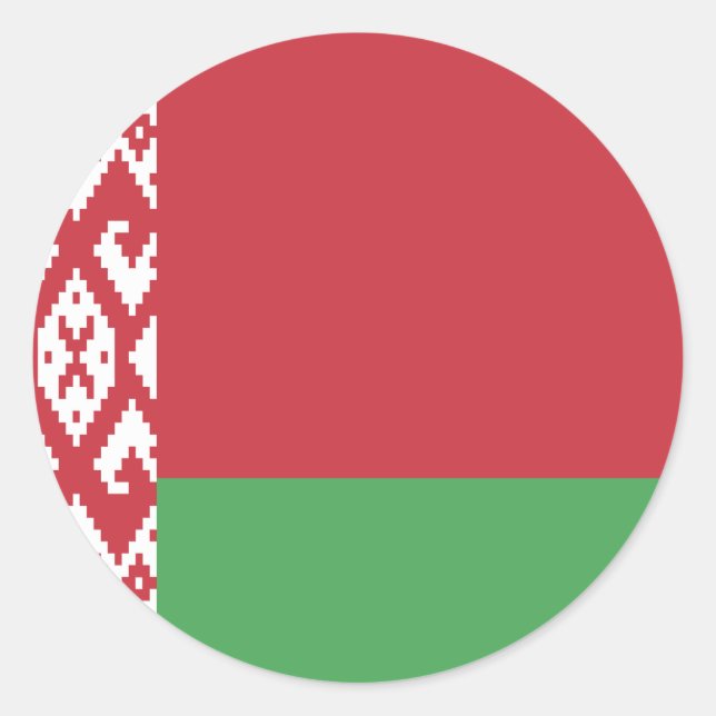 Belarus Flag Classic Round Sticker (Front)