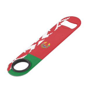 Belarus flag-coat of arms bar key
