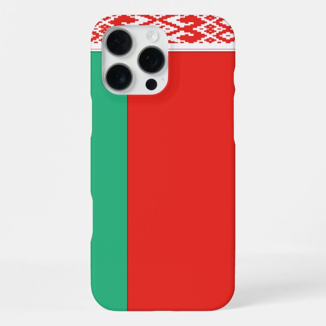 BELARUS Flag Customizable iPhone Case (Back)