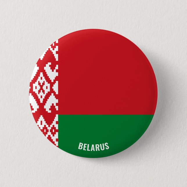 Belarus Flag Cute Patriotic 2 Inch Round Button (Front)