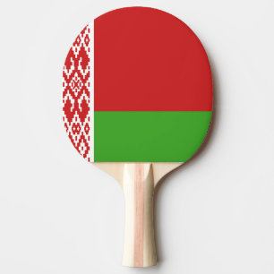 Belarus Flag Emblem Ping Pong Paddle