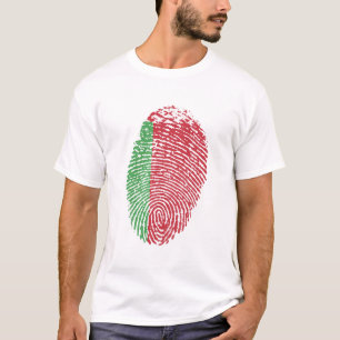 Belarus Flag Fingerprint Country Pride T-Shirt